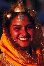 Indische Dame in traditioneller Kleidung